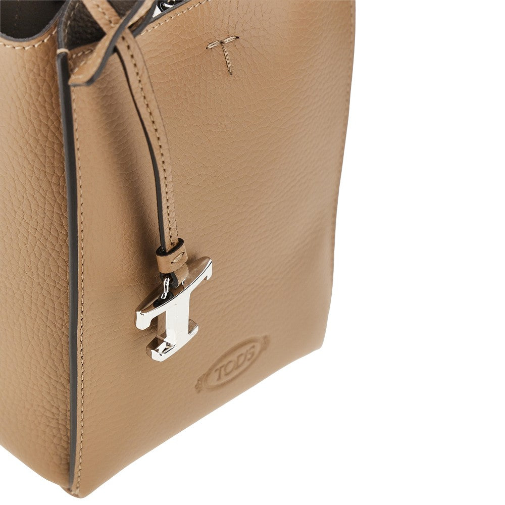 TODS Grained leather micro tote bag