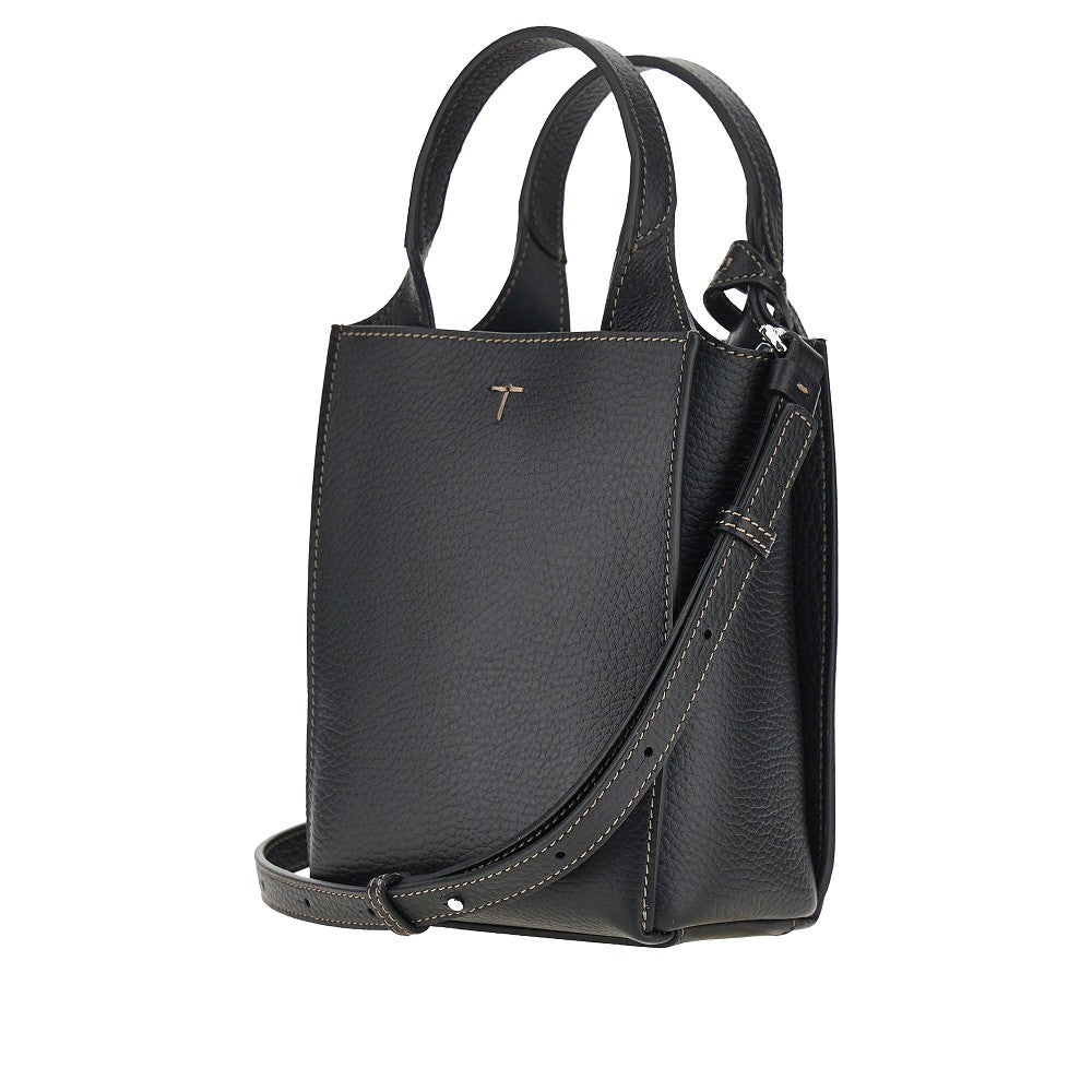 TODS Grained leather micro tote bag
