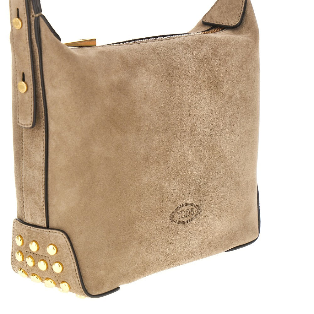 TODS Leather Metal Dots Mini Bag