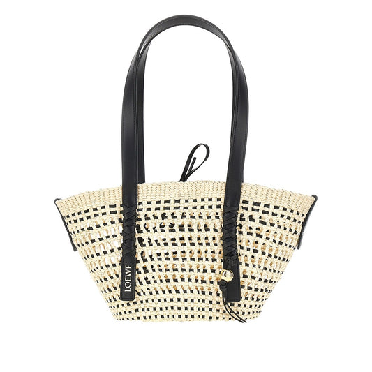 LOEWE Braided palm small 'Braid' basket bag