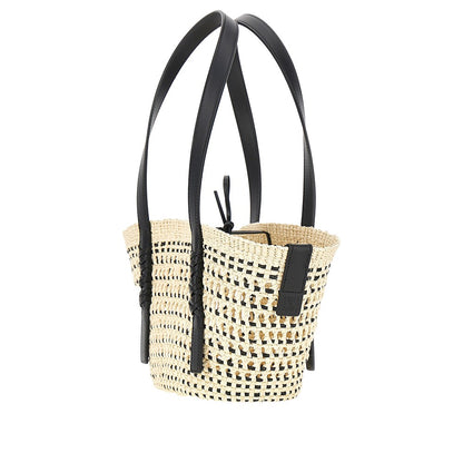 LOEWE Braided palm small 'Braid' basket bag