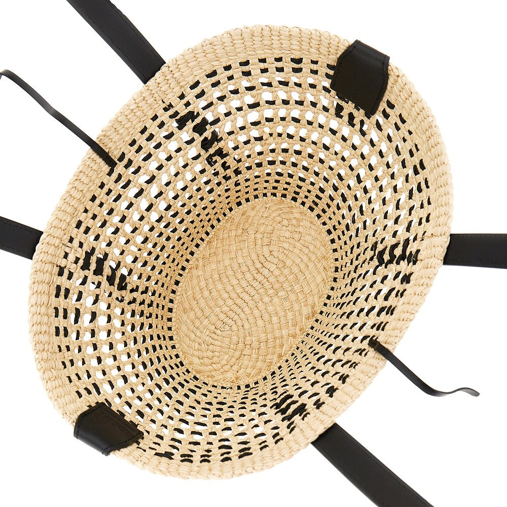 LOEWE Braided palm small 'Braid' basket bag