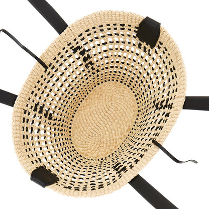 LOEWE Braided palm small 'Braid' basket bag