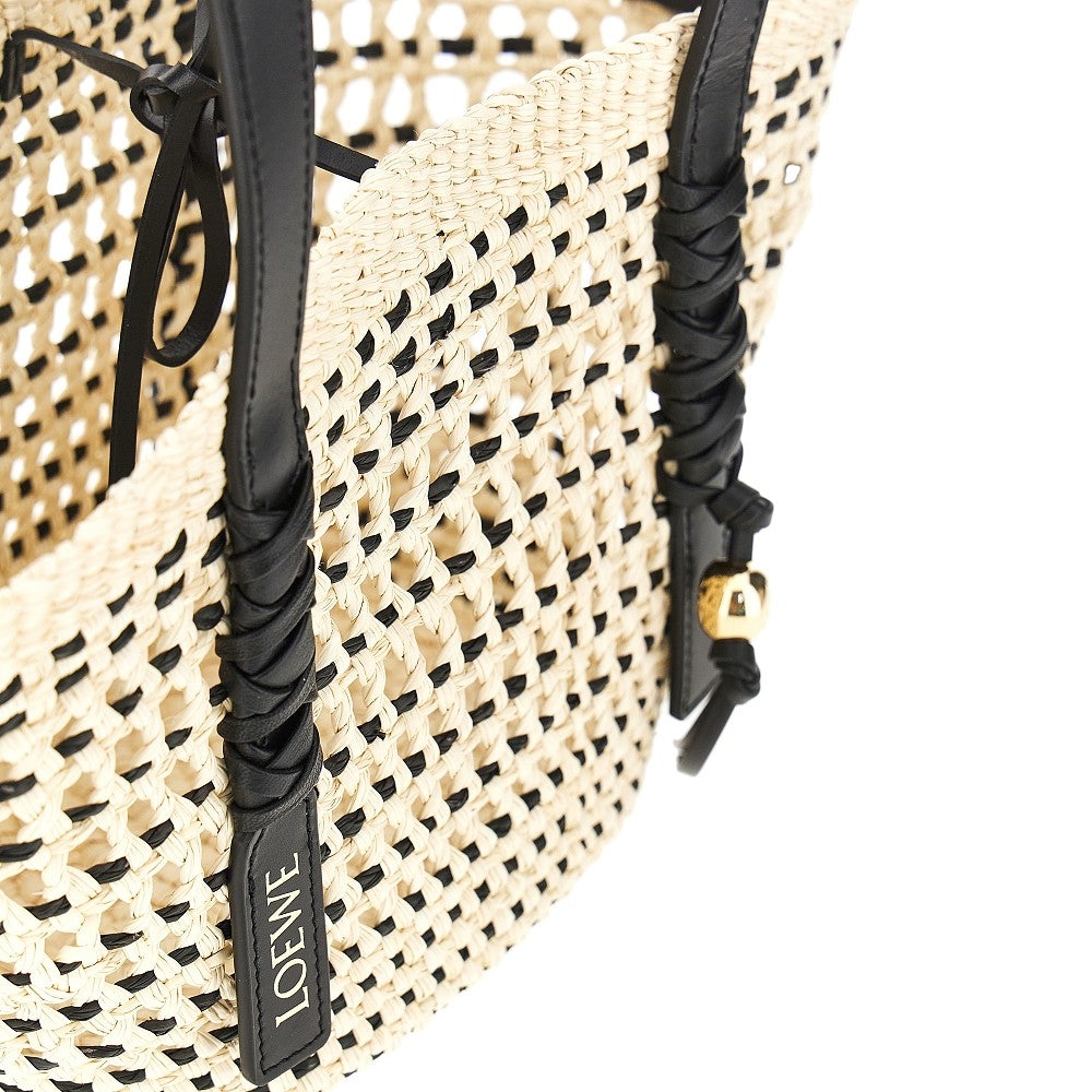 LOEWE Braided palm small 'Braid' basket bag