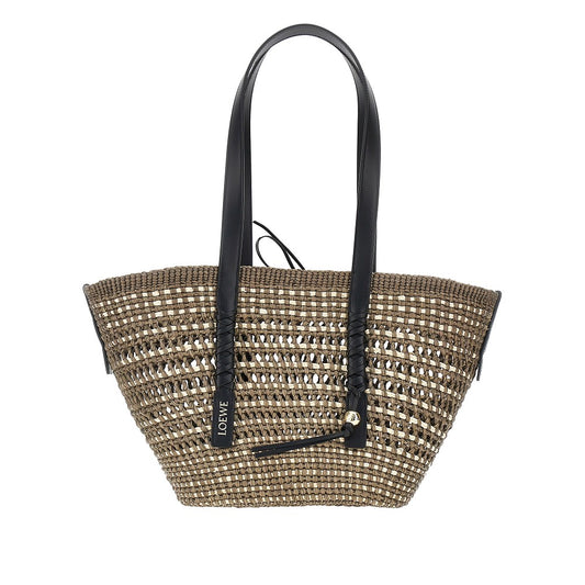 LOEWE Braided palm medium 'Braid' basket bag