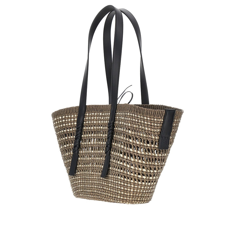 LOEWE Braided palm medium 'Braid' basket bag