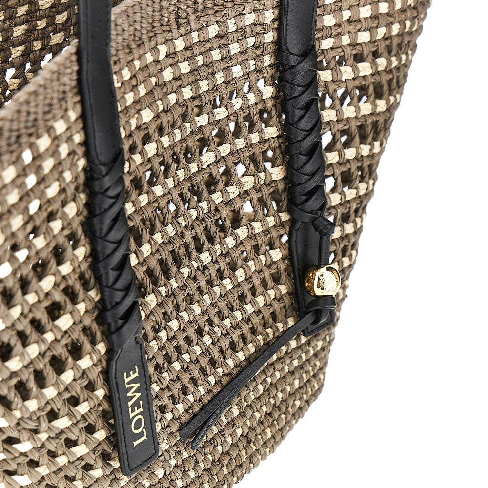 LOEWE Braided palm medium 'Braid' basket bag