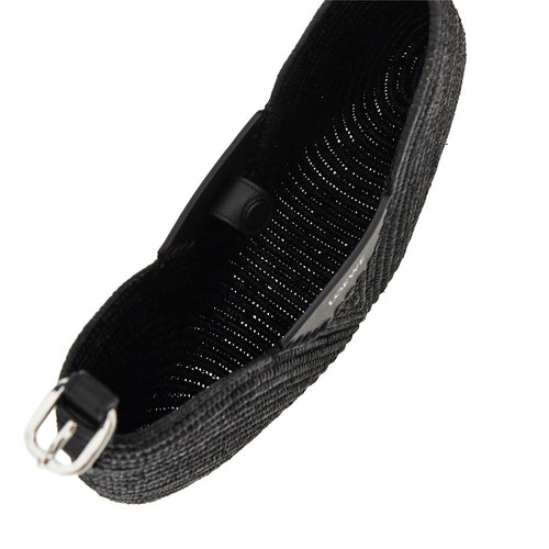 LOEWE Raffia and leather medium 'Swing' bag