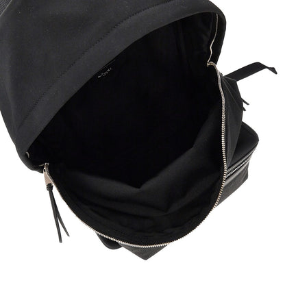 Saint Laurent 'City' canvas backpack with leather details