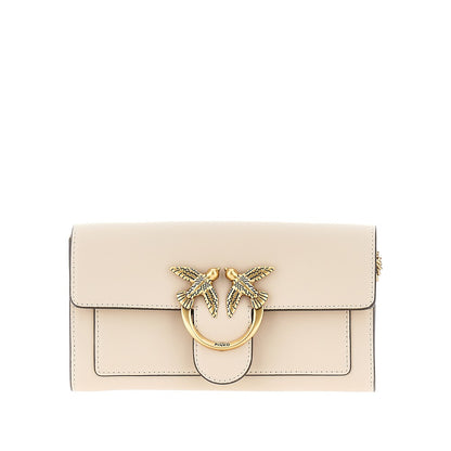 Pinko Love Bag One leather clutch