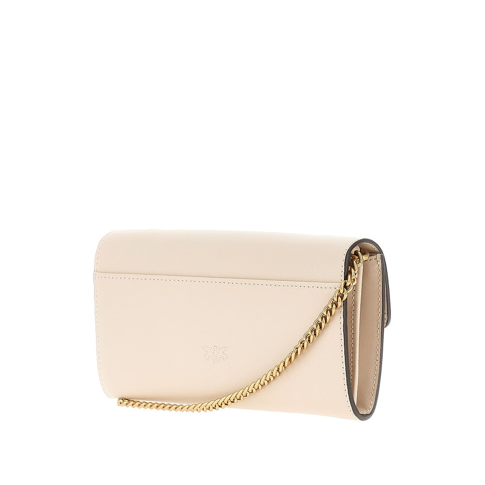 Pinko Love Bag One leather clutch