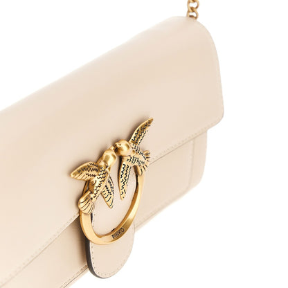 Pinko Love Bag One leather clutch