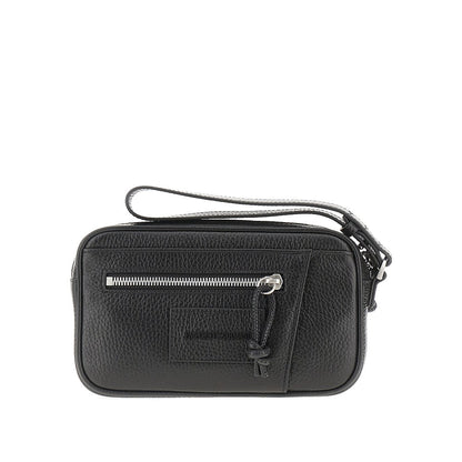EMPORIO ARMANI Grained leather pouch
