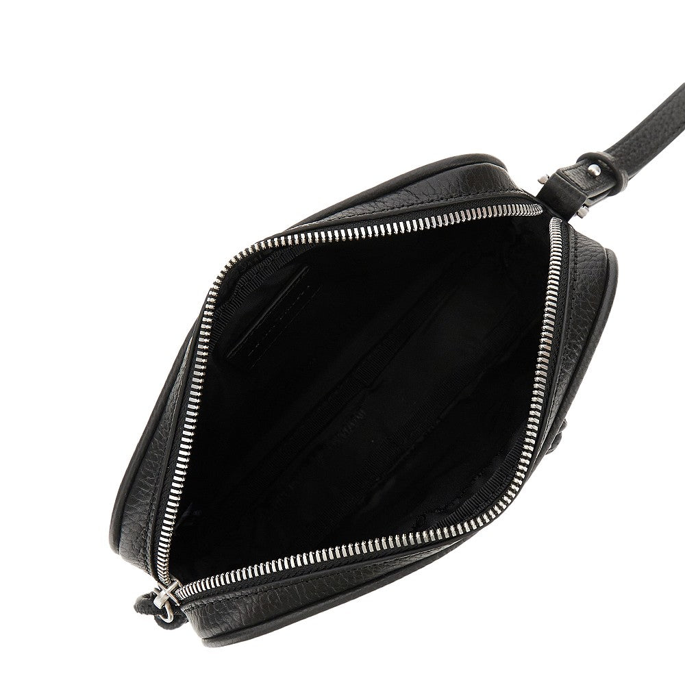 EMPORIO ARMANI Grained leather pouch