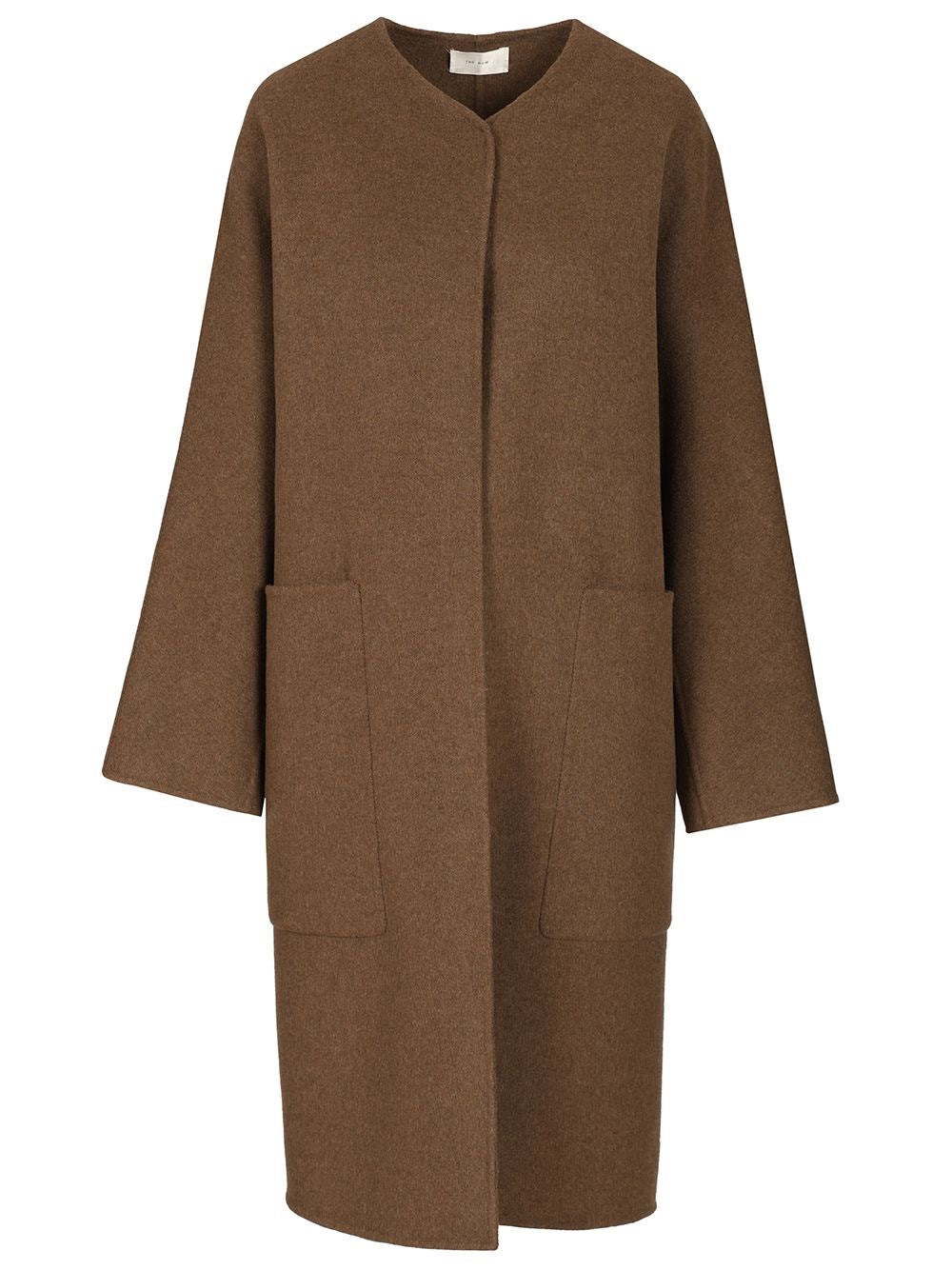 The Row "Tiberus" Coat In Cashmere Blends - Brown