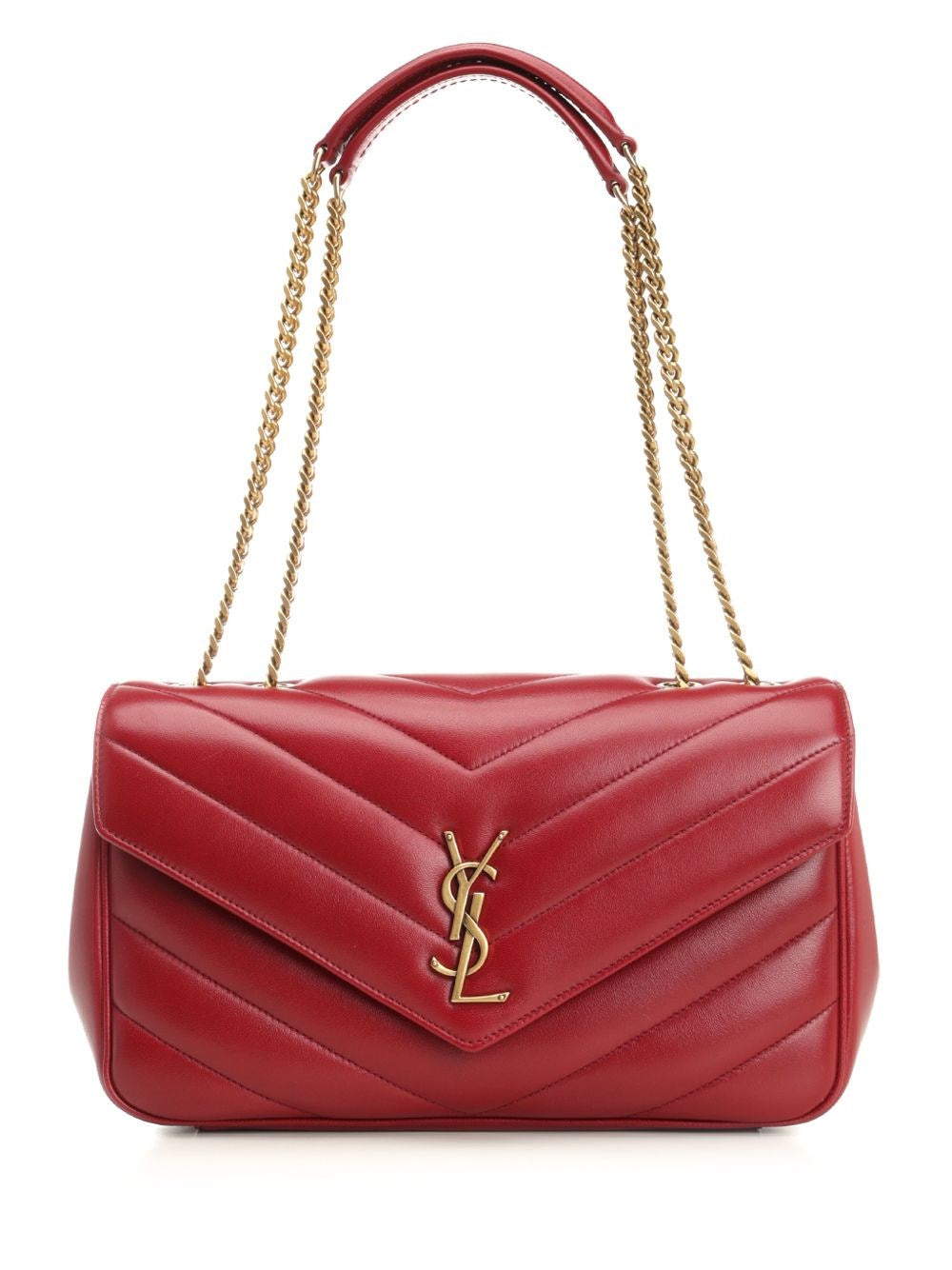 Saint Laurent Medium "Loulou" Bag - Red