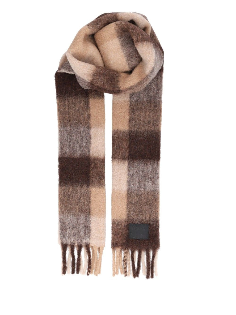 Paul Smith Alpaca Blend Scarf - Brown