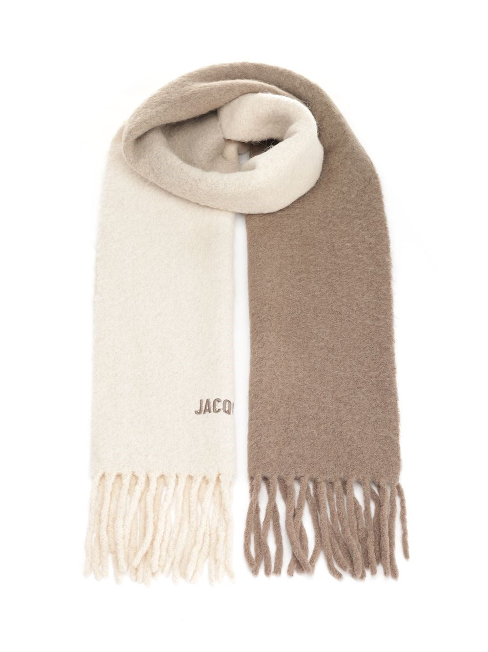 Jacquemus Alpaca Wool Scarf - Beige