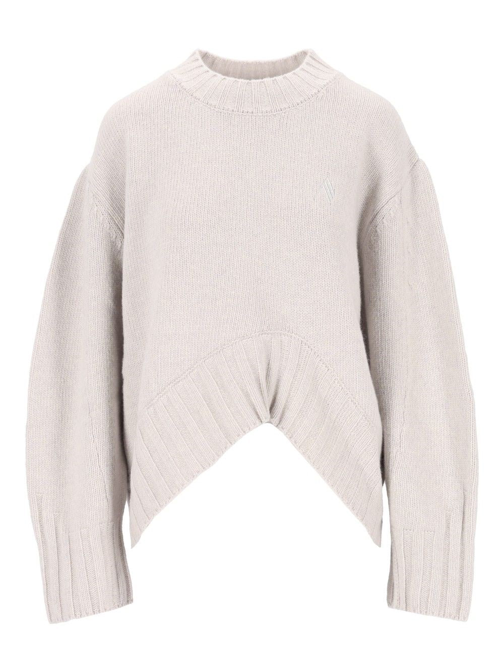 The Attico Crew Neck Sweater - Grey