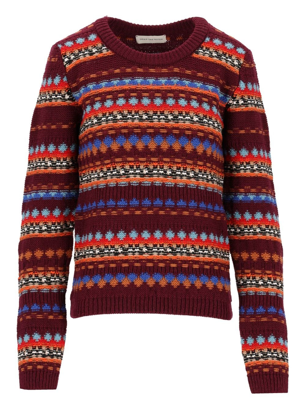Dries Van Noten Jacquard Wool Sweater - Multi