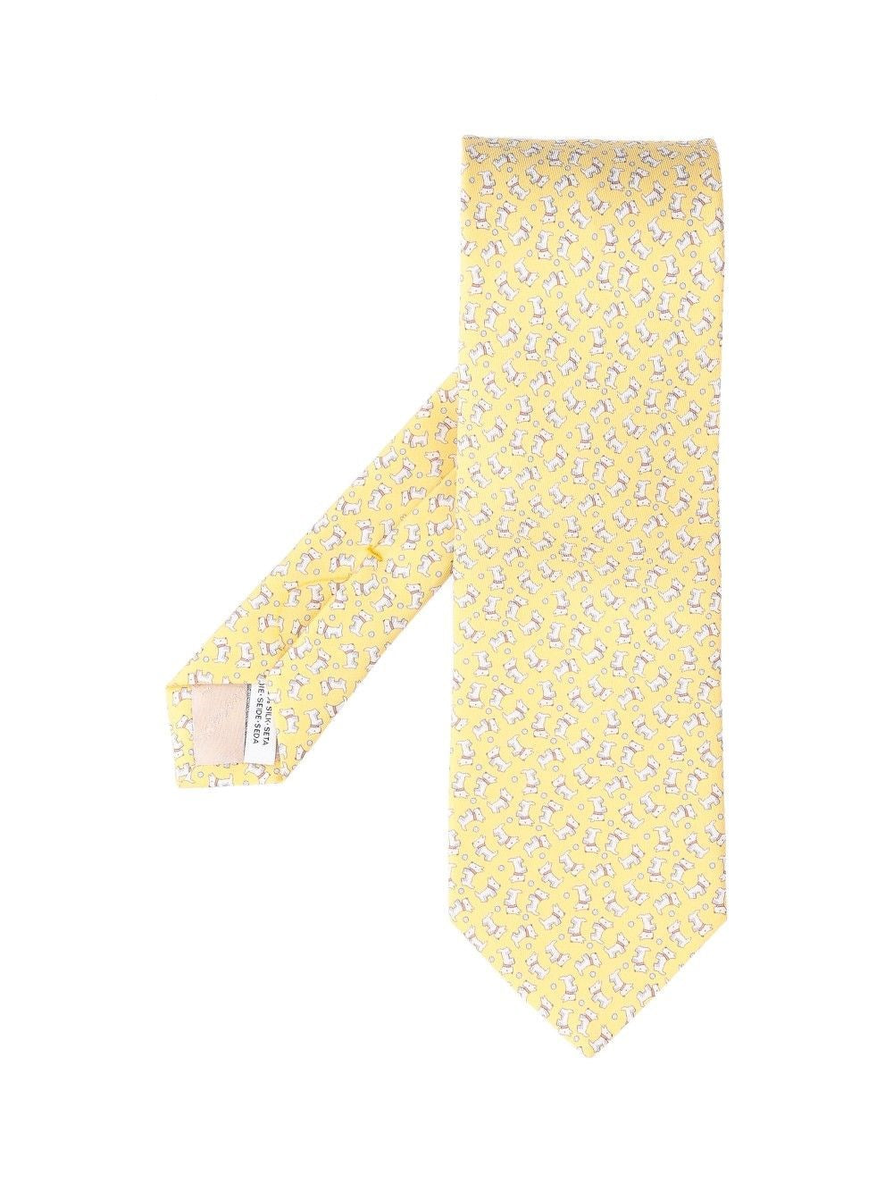Ferragamo "Charlie" Tie - Yellow