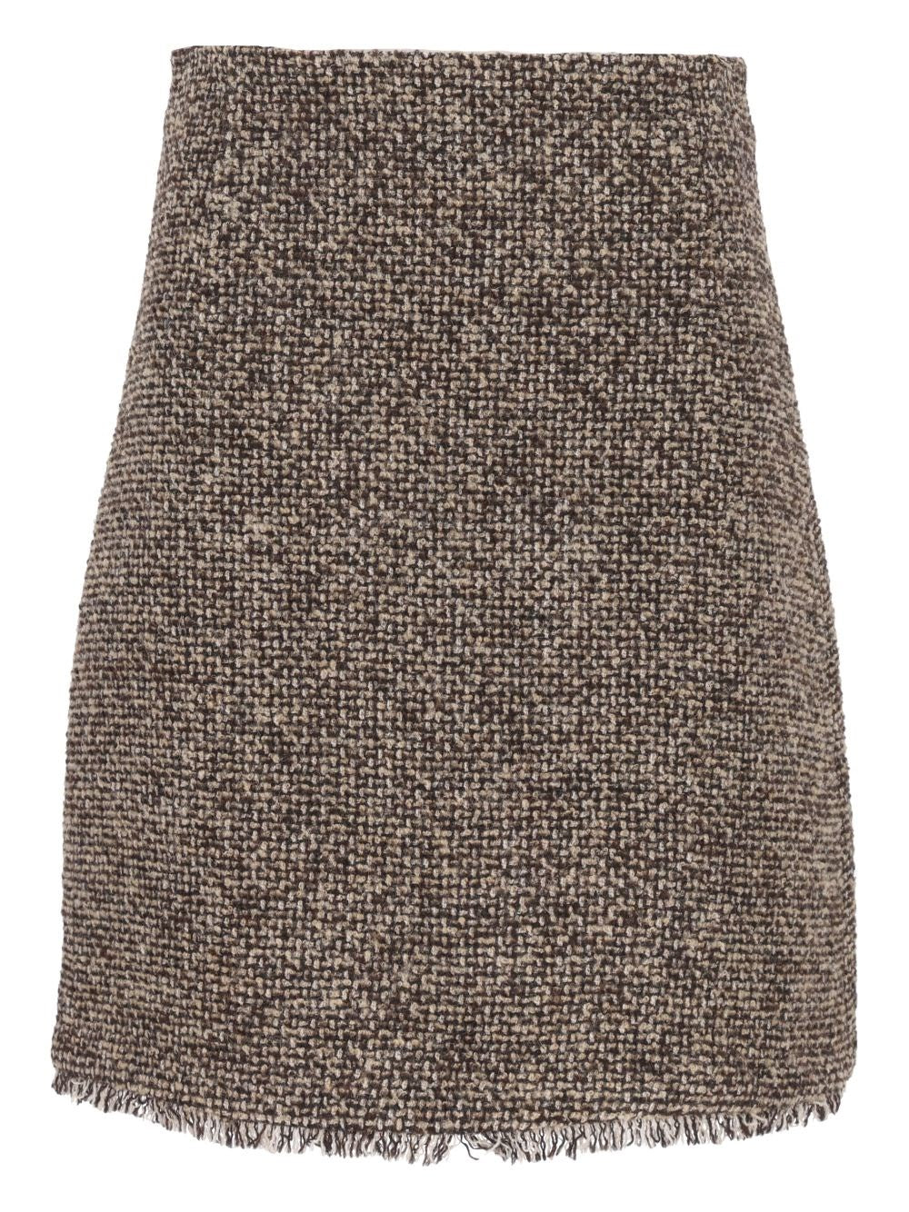Weekend Max Mara "Abetaia" Wool Skirt - Brown