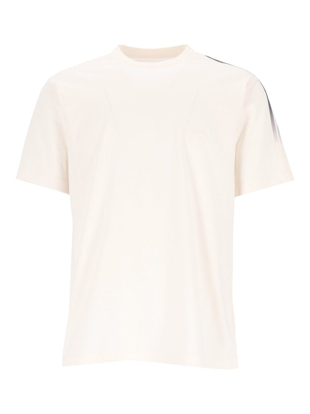 Adidas Y-3 Short-Sleeved T-Shirt With Gradient Stripes - White