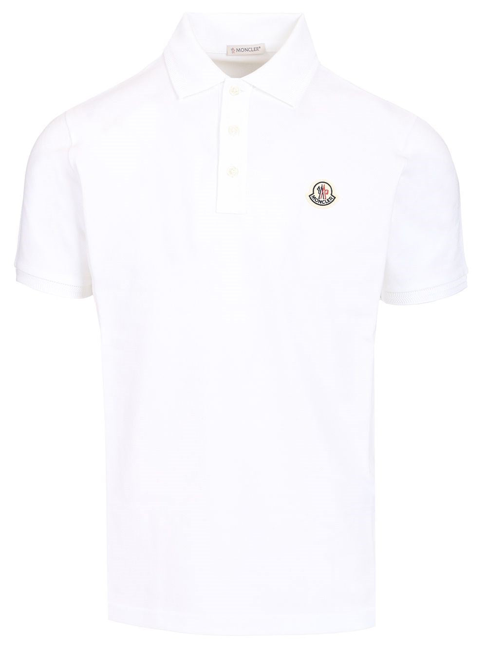 Moncler Short Sleeve Polo - White