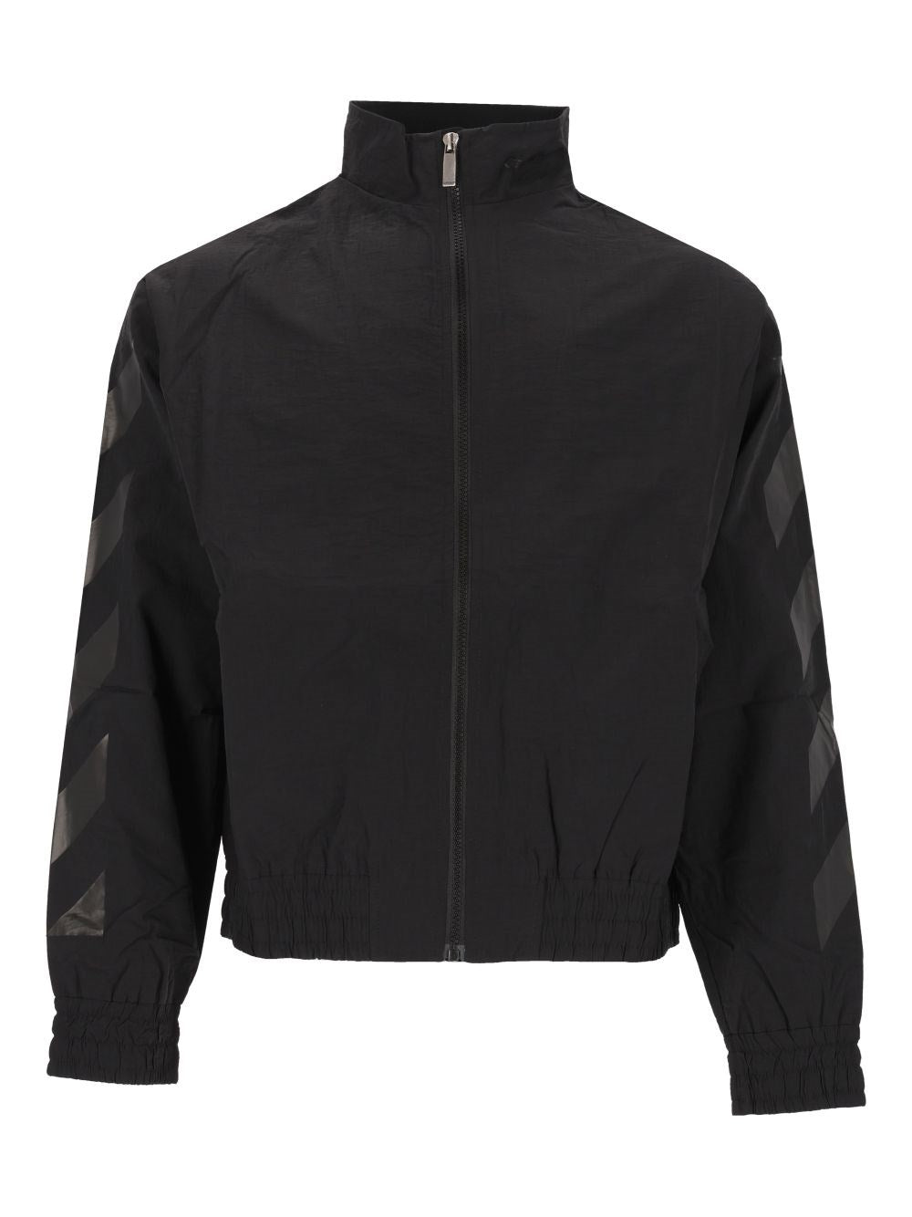Off-White "Glossy Arrow" Track Jacket - Black
