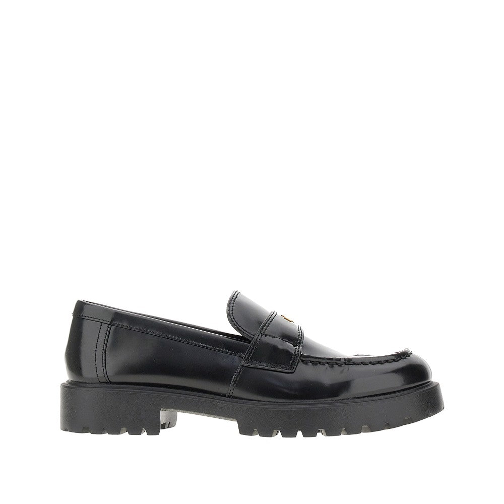 TORY BURCH Leather loafers with lug sole
