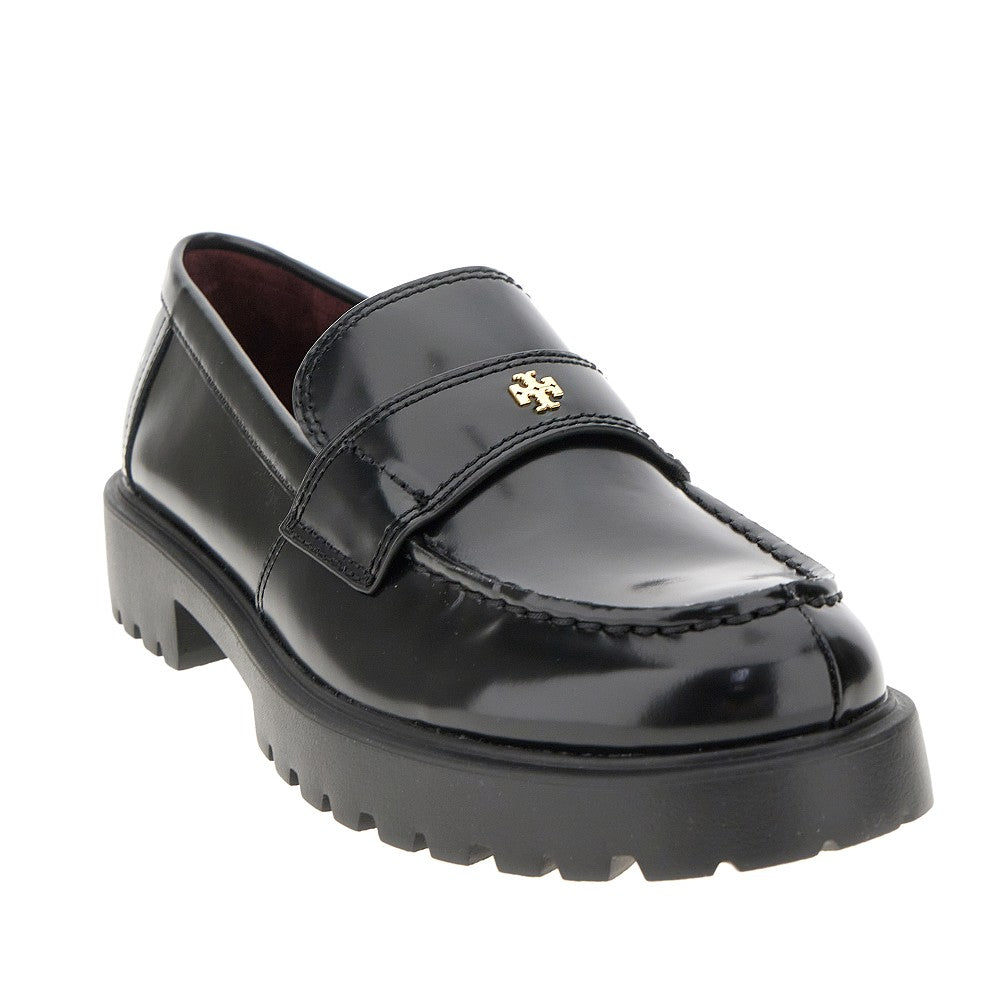 TORY BURCH Leather loafers with lug sole