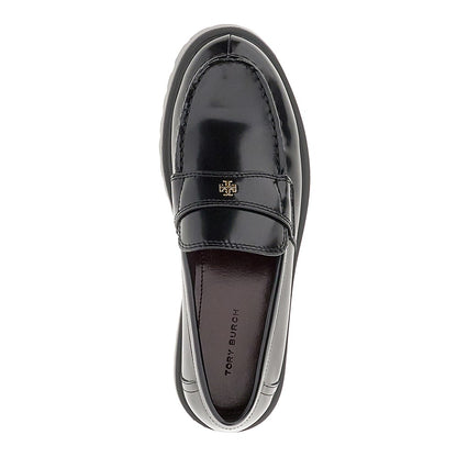 TORY BURCH Leather loafers with lug sole