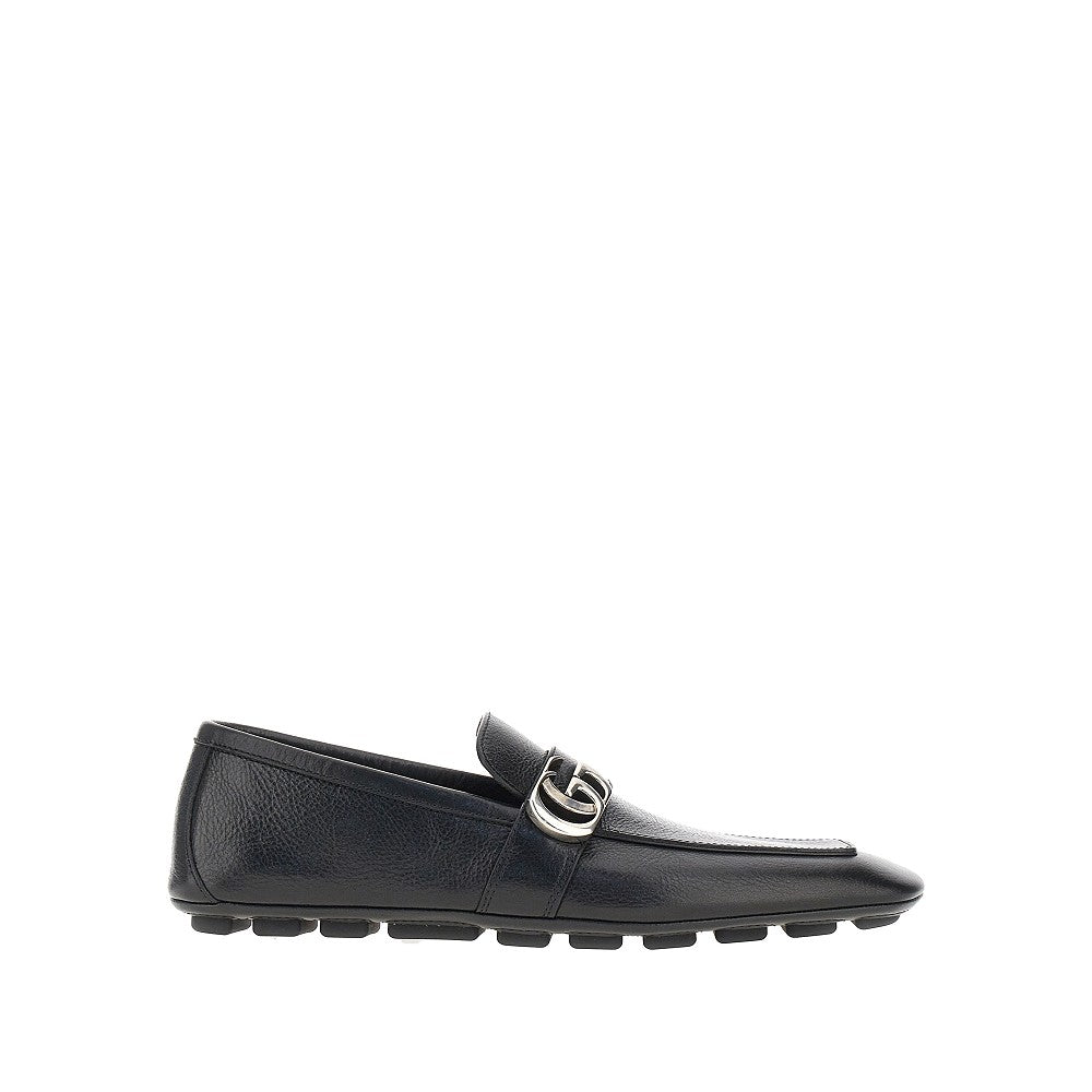 GUCCI Leather loafers with Double G detail