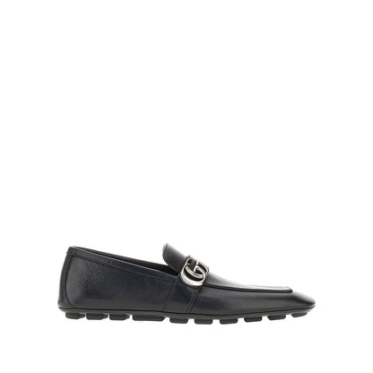 GUCCI Leather loafers with Double G detail