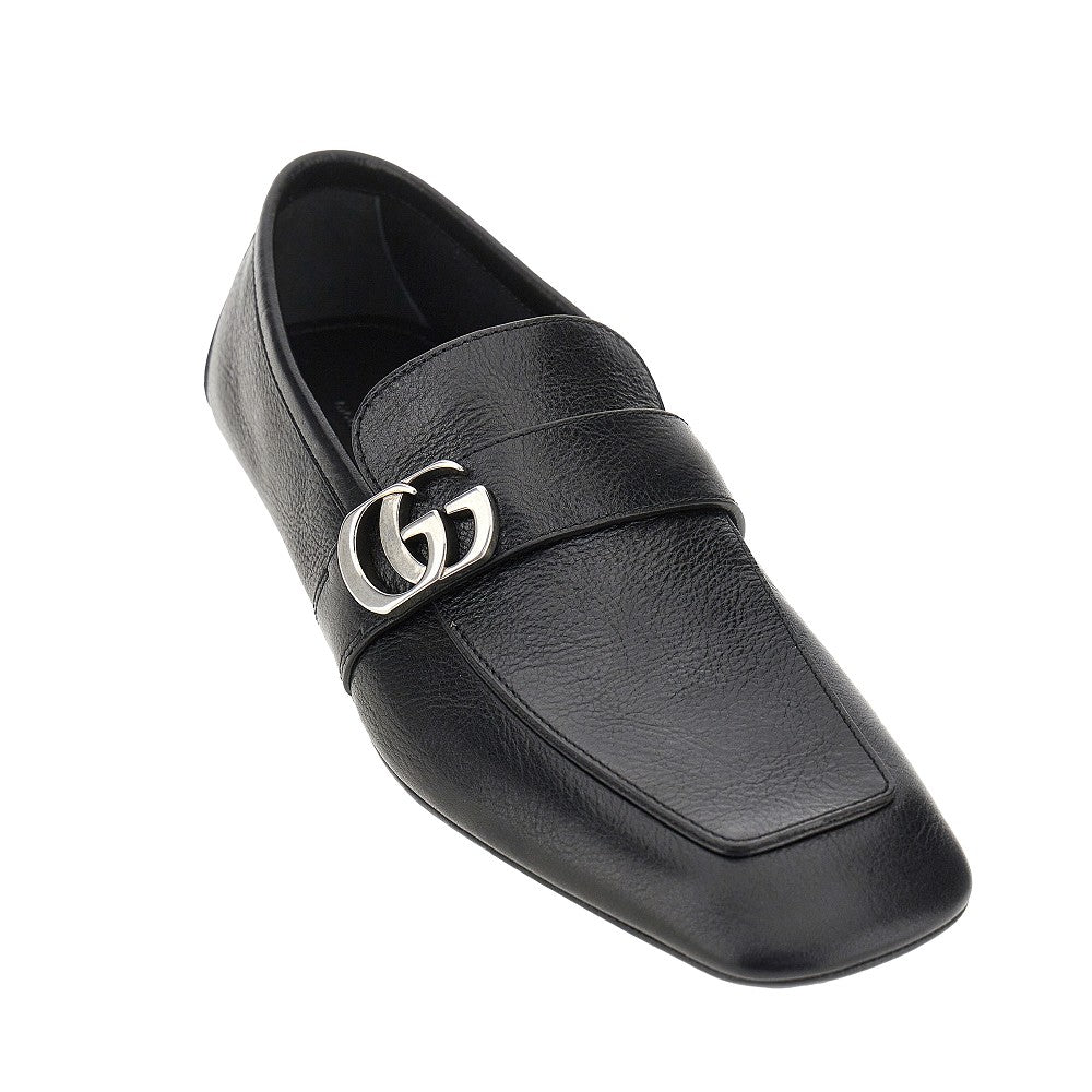 GUCCI Leather loafers with Double G detail