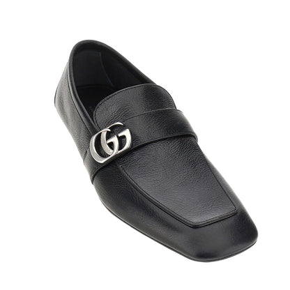 GUCCI Leather loafers with Double G detail