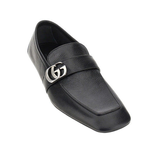 GUCCI Leather loafers with Double G detail
