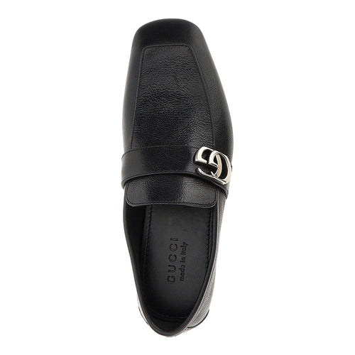 GUCCI Leather loafers with Double G detail