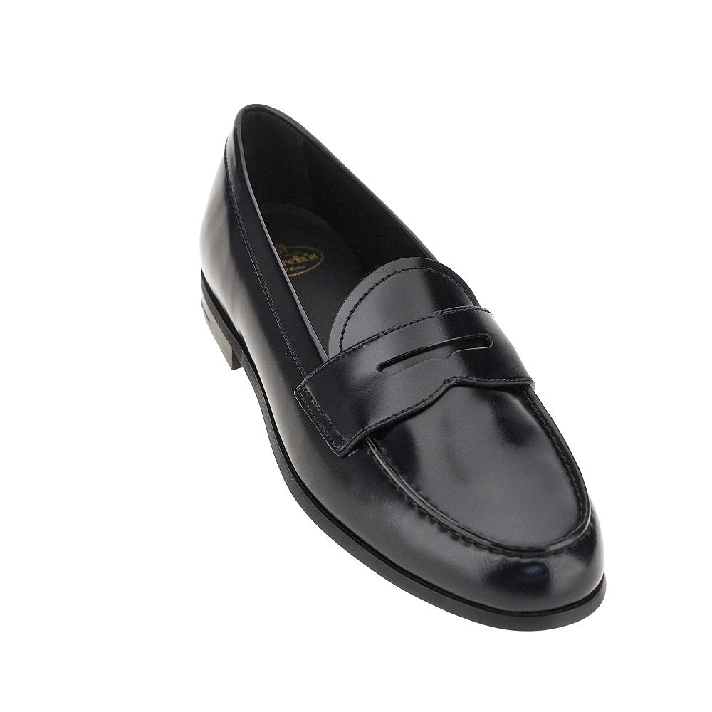 Church's 'Natalie' fumé polished leather loafers