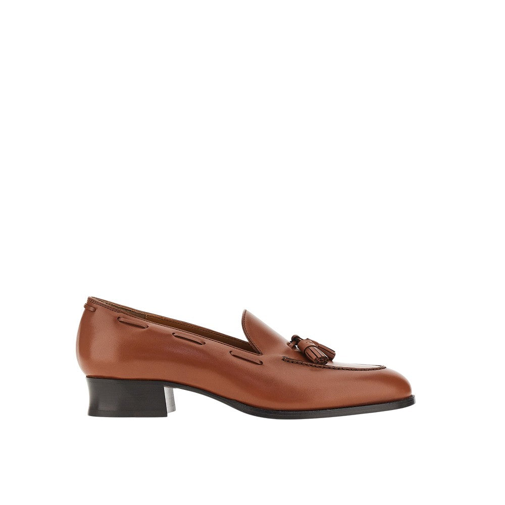 LORO PIANA Leather Serge Tassel loafers