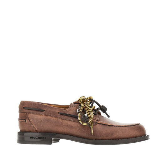 DSQUARED2 D2 Cottage' leather boat shoes