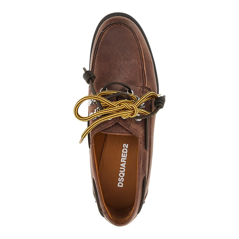 DSQUARED2 D2 Cottage' leather boat shoes