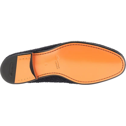 Santoni 'Carlo' suede leather penny loafers