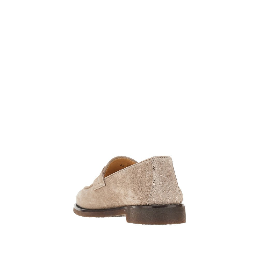 BRUNELLO CUCINELLI Suede leather penny loafers