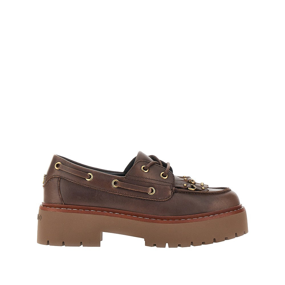 PINKO Margaret' leather boat shoes