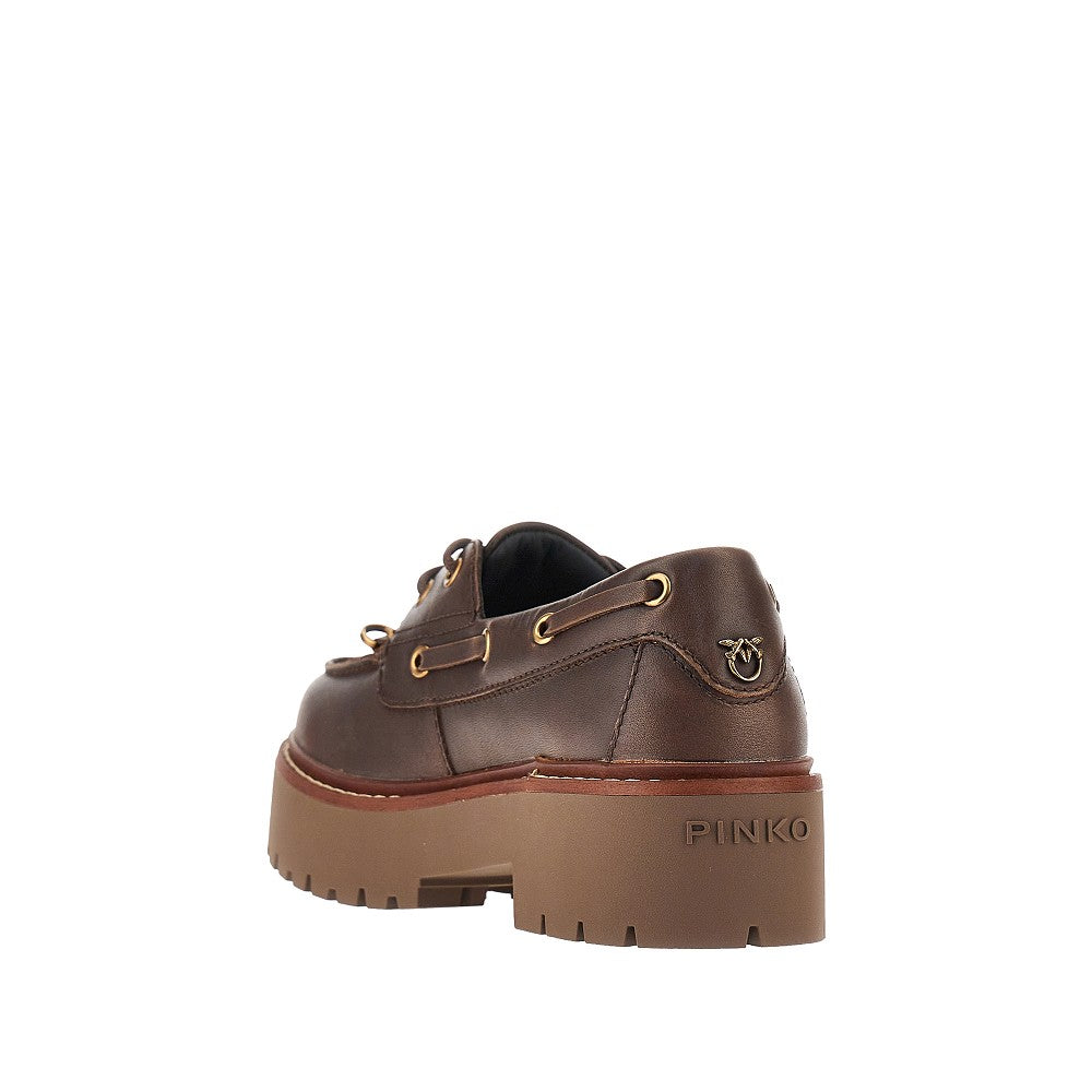 PINKO Margaret' leather boat shoes