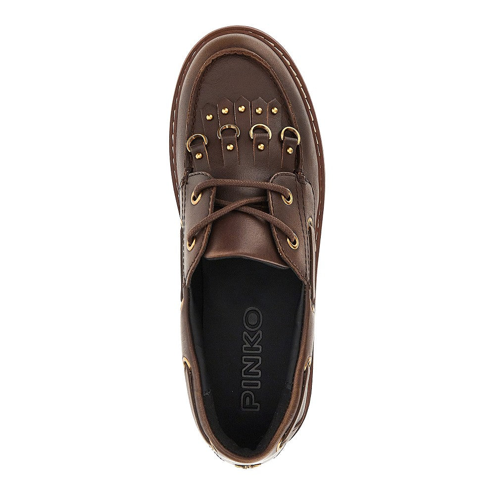 PINKO Margaret' leather boat shoes