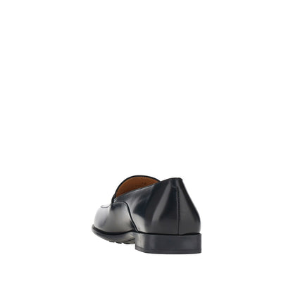 TODS Leather loafers with logo medal