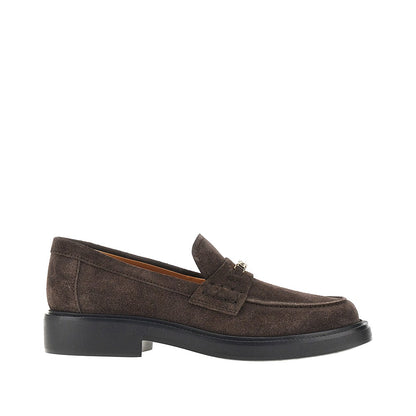 TODS Suede leather loafers with logo
