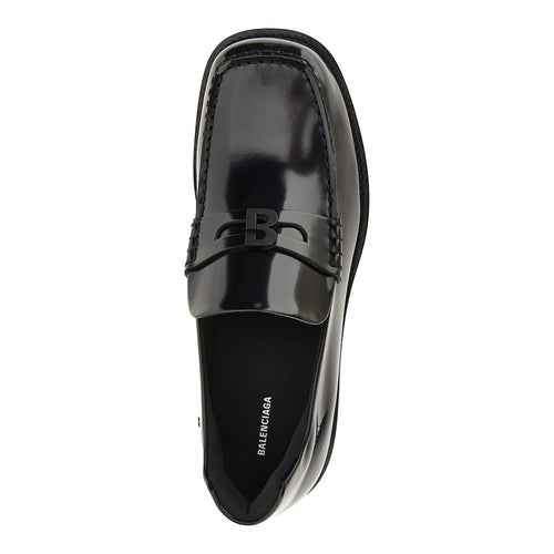 BALENCIAGA Spazzolato leather Comfy loafers